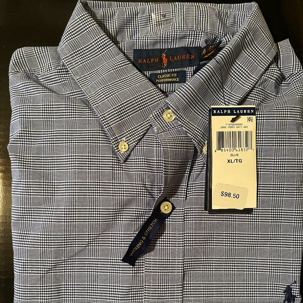 Polo Ralph Lauren Men's Classic Fit Button-down Oxford Performance Shirt